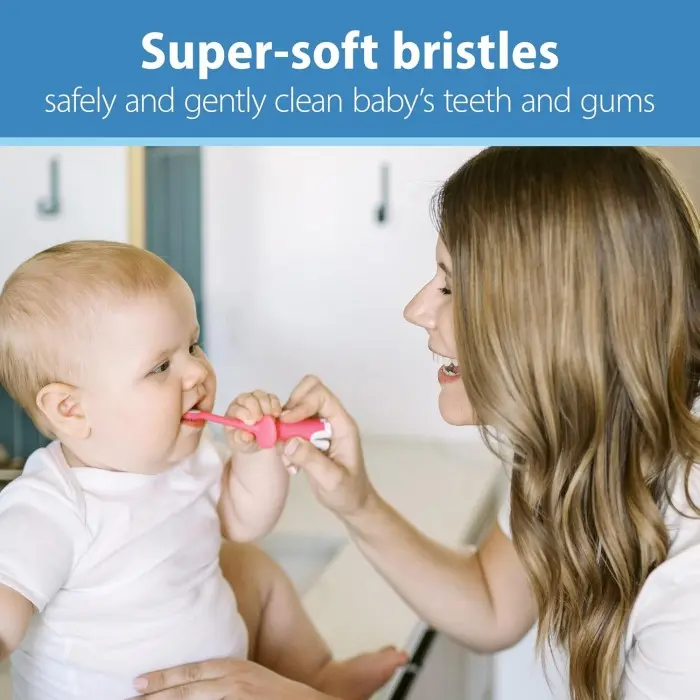 Dr Brown's Brosse à dent 0-3ans Rose Brosse à dents - Dr