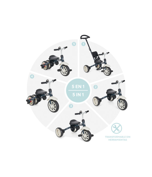 MS Innovaciones Tricycle Volta 5en1 Gris Accueil - Maroc 2