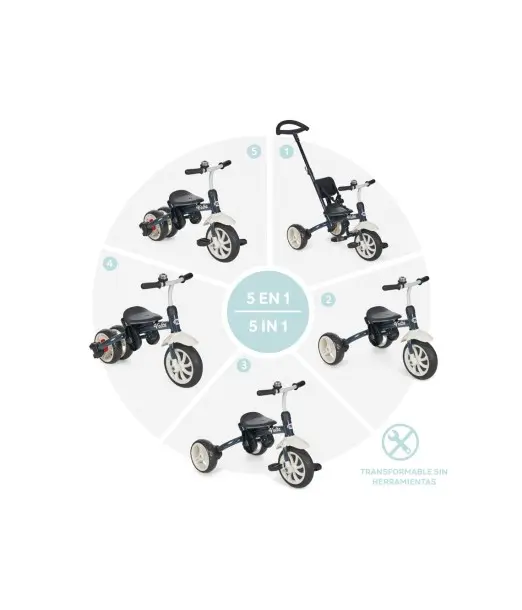 MS Innovaciones Tricycle Volta 5en1 Gris Accueil - Maroc 2