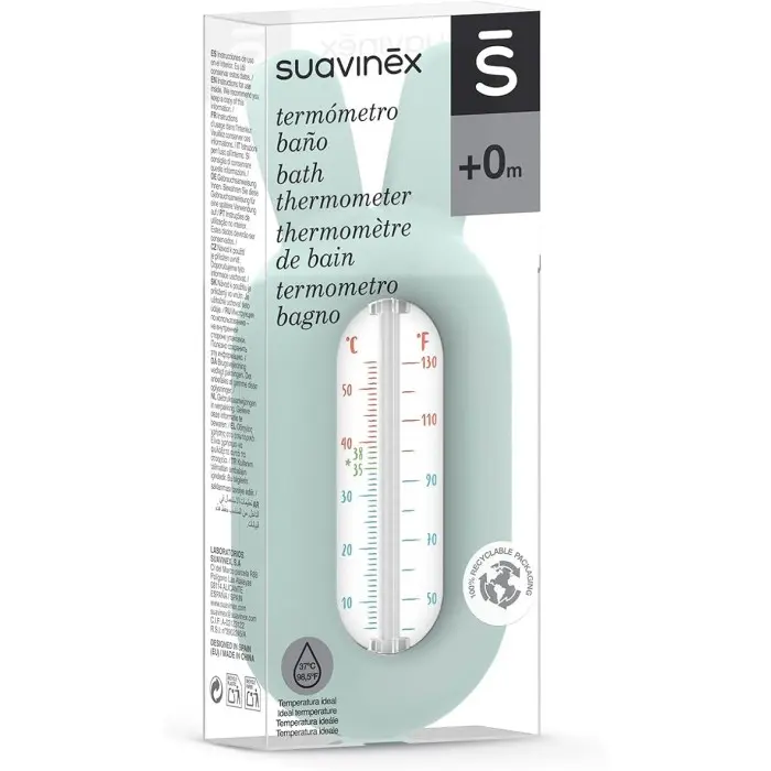 Suavinex Thermomètre de bain Hygge Baby - Vert Baignoire -