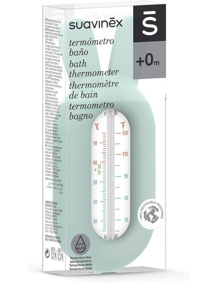 Suavinex Thermomètre de bain Hygge Baby - Vert Baignoire -