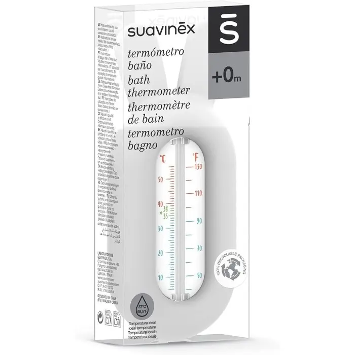 Suavinex Thermomètre de bain Hygge Baby - Gris Baignoire -