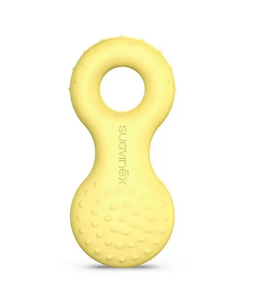 Suavinex Anneau de Dentition étape 1 Jaune 0m+ Anneau de