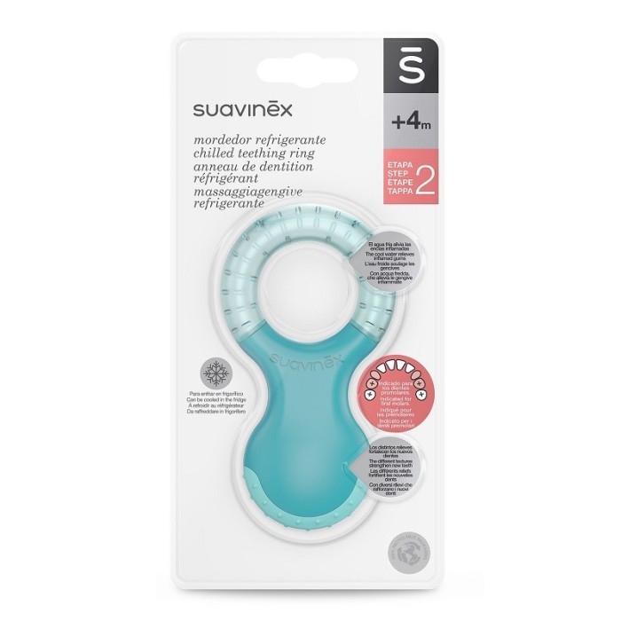 Suavinex Anneau de Dentition étape 2 Bleu 0m+ Anneau de