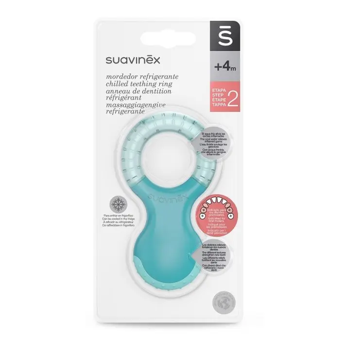 Suavinex Anneau de Dentition étape 2 Bleu 0m+ Anneau de