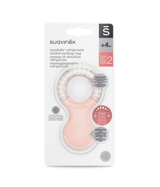 Suavinex Anneau de Dentition étape 2 Rose 0m+ Anneau de 2