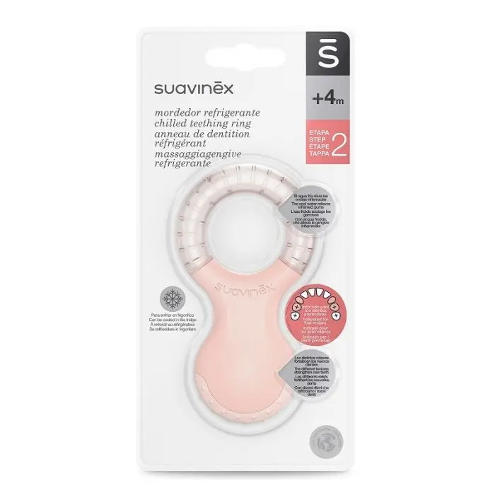 Suavinex Anneau de Dentition étape 2 Rose 0m+ Anneau de