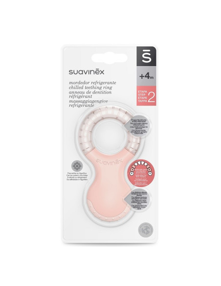 Suavinex Anneau de Dentition étape 2 Rose 0m+ Anneau de