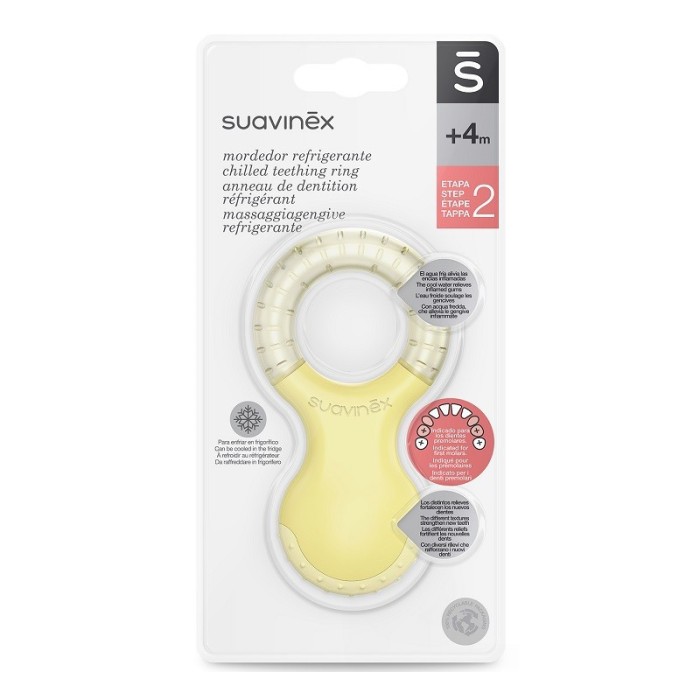 Suavinex Anneau de Dentition étape 2 Jaune 0m+ Anneau de