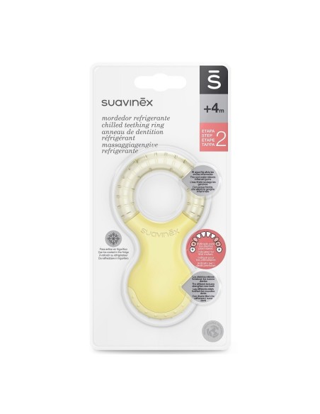 Suavinex Anneau de Dentition étape 2 Jaune 0m+ Anneau de