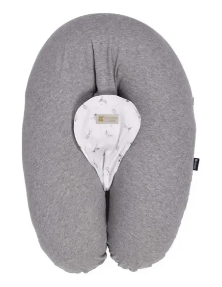 Candide Coussin Multirelax 3en1 - Gris Chiné Lapin Coussin