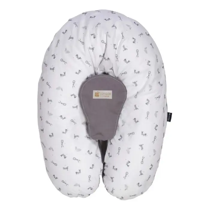 Candide Coussin Multirelax Jersey 3en1 - Coton Lapin Coussin