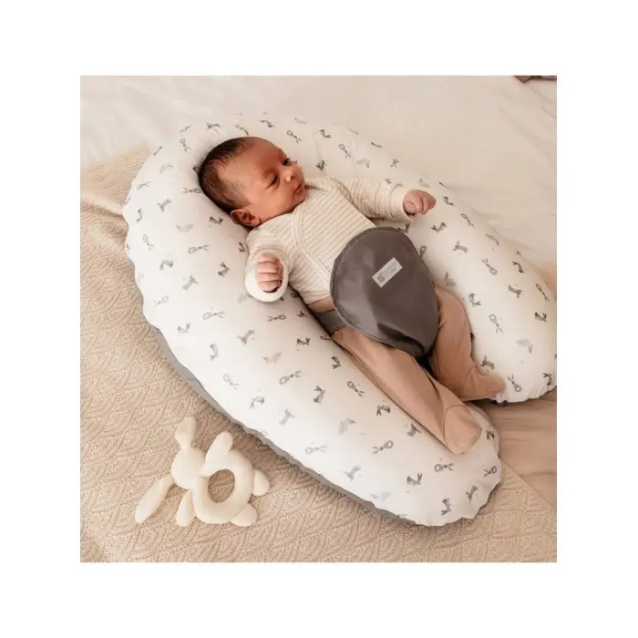 Candide Coussin Multirelax Jersey 3en1 - Coton Lapin Coussin