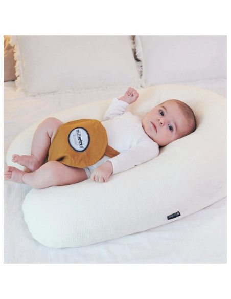 Candide Coussin Multirelax Jersey 3en1 matelassé - Coton Ecru dans Coussin d'allaitement chez Baby And Mom Maroc