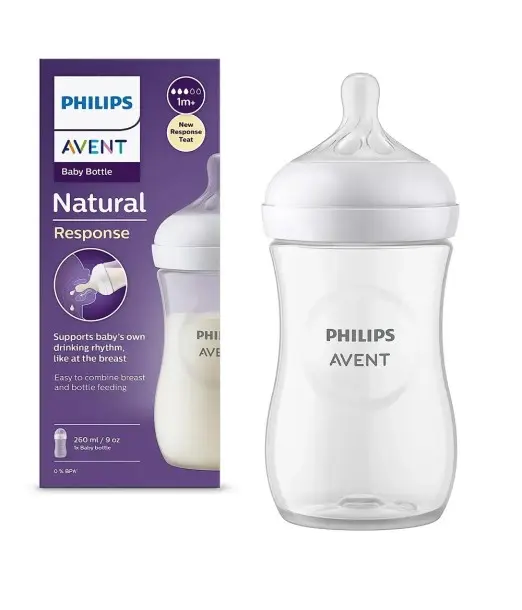 Biberon Avent Natural Response 260ml Tétine 1m+ Biberon &