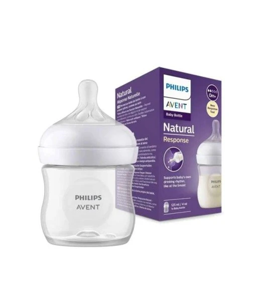 Avent Natural Response baby bottle 125 ml, nipple from 0 months