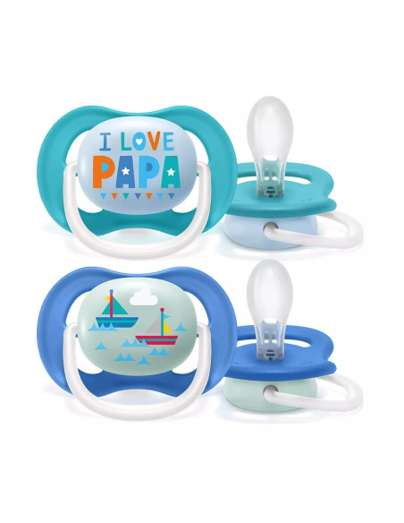 Sucette Avent Ultra Air Happy 6-18 mois Papa/Bateau dans Sucettes chez Baby And Mom Maroc
