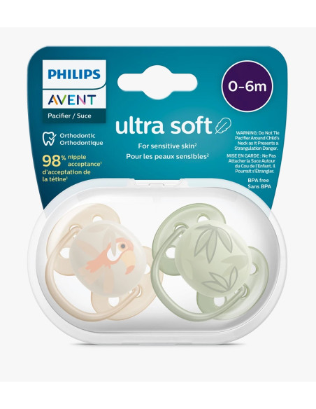 Sucette Avent Natural Ultra Soft 0-6 mois Boy dans Sucettes chez Baby And Mom Maroc