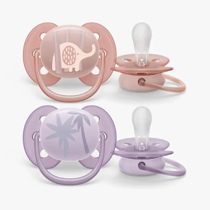 Sucette Avent Natural Ultra Soft 0-6 mois Girl Sucettes -