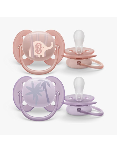 Sucette Avent Natural Ultra Soft 0-6 mois Girl dans Sucettes chez Baby And Mom Maroc