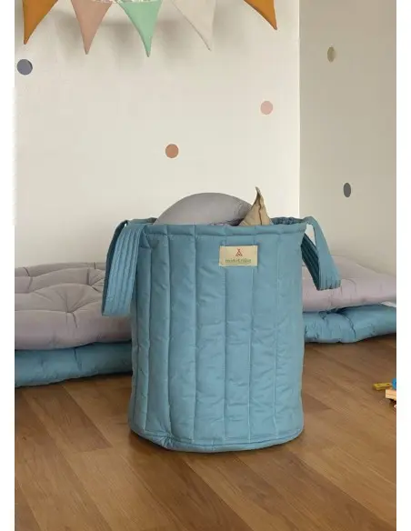 Minitribe Panier à jouets Havana - Vert pastel Déco chambre