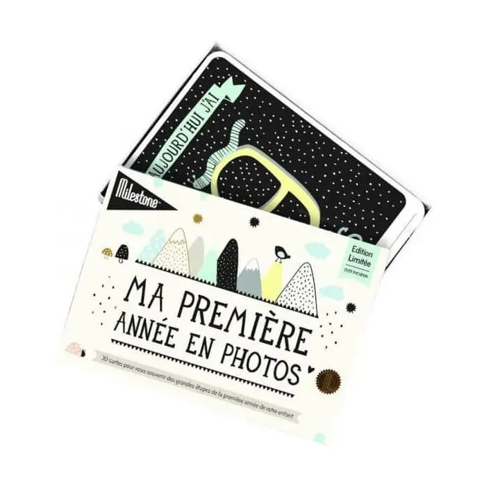 Cartes Milestone Ma première année en photos - Edition limitée