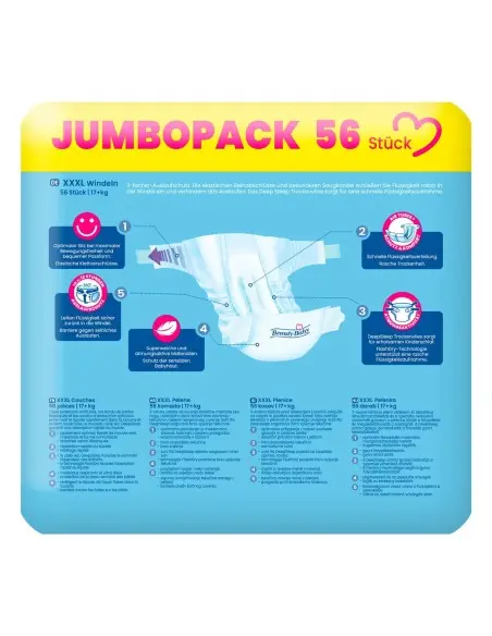 Beauty Baby diapers Premium Dry Size 8 XXXL +17kg 56 units — photo 2