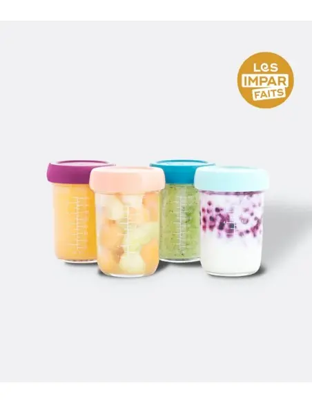 Babymoov Babybols glass jars 4x 220 ml