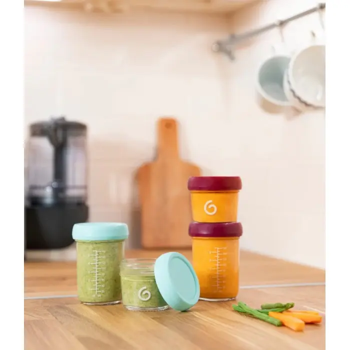 Babymoov Pots en Verre Babybols 4x 220ml Vaisselle bébé -