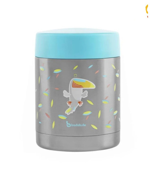 Badabulle Thermos Toucan Contenant Inox Boîte Isotherme Chaud /