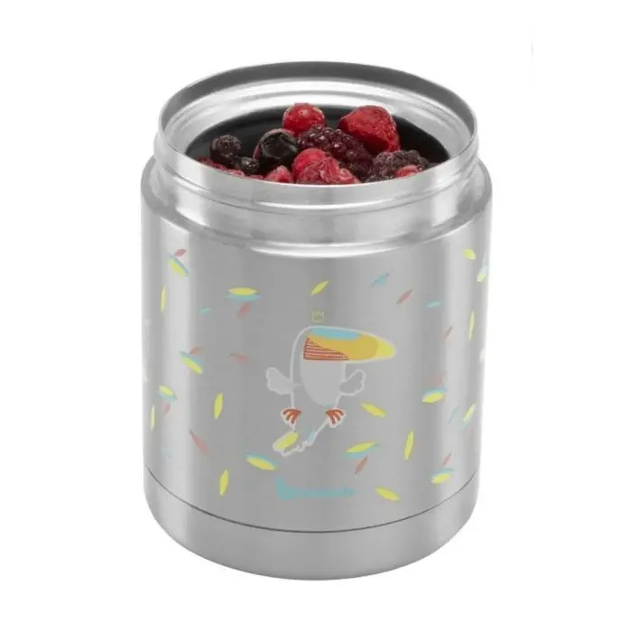 Badabulle Thermos Toucan Contenant Inox Boîte Isotherme Chaud /