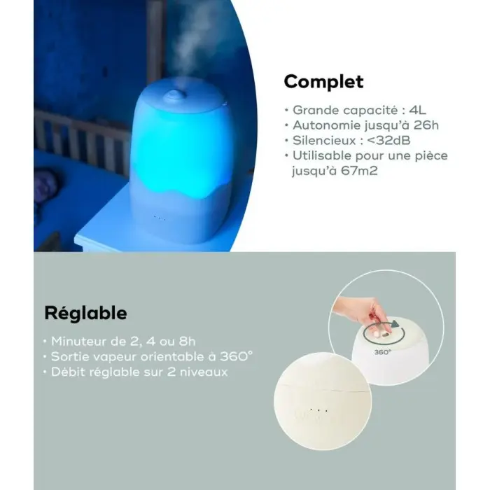 Babymoov Humidificateur d'air Wave Humidificateur /