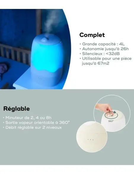 Babymoov Humidificateur d'air Wave Humidificateur /