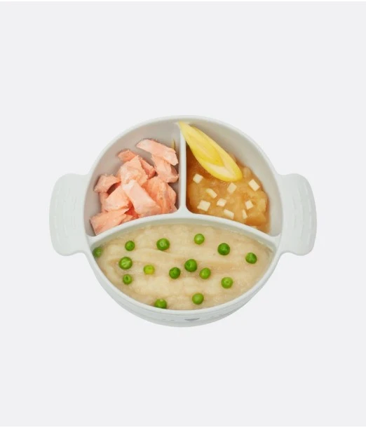 Babymoov LEARN'ISY baby feeding kit Dog from 15 to 24 months (silicone bowl + spoon + bib + cup) 2