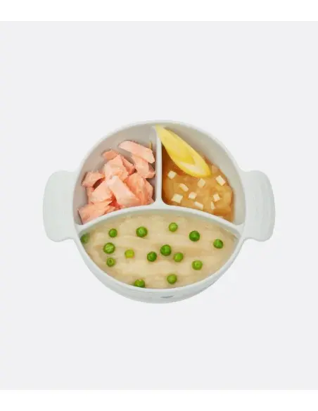 Babymoov LEARN'ISY baby feeding kit Dog from 15 to 24 months (silicone bowl + spoon + bib + cup) — photo 2