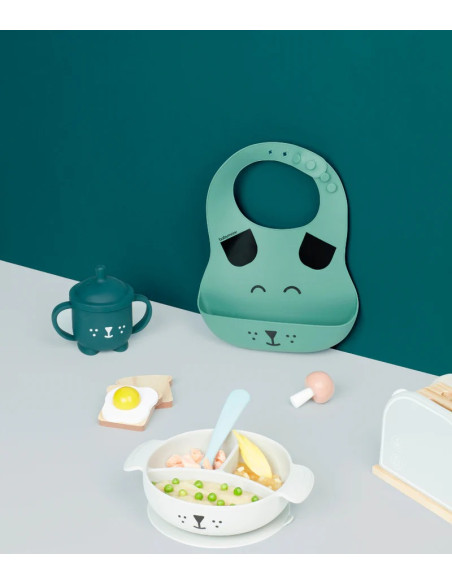Babymoov Kit Repas Bébé LEARN'ISY Dog 15-24 mois (bol silicone