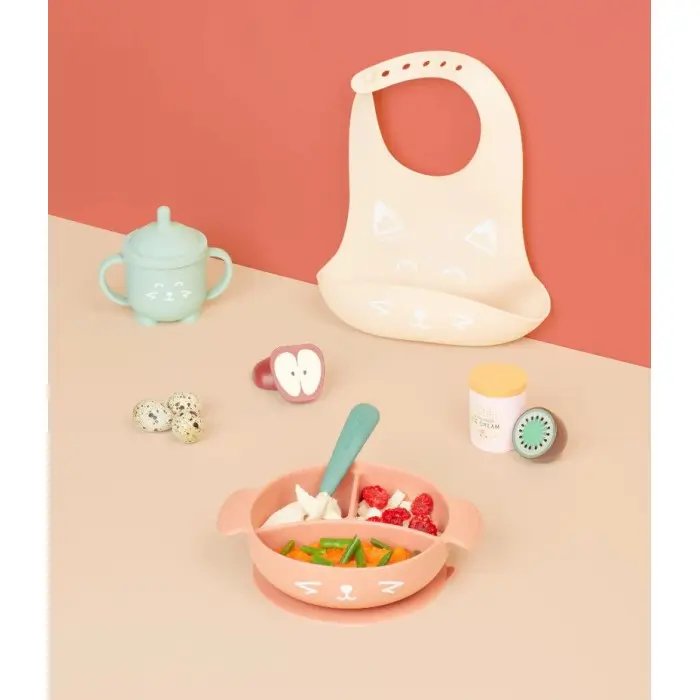Babymoov Kit Repas Bébé LEARN'ISY Fox 15-24 mois (bol silicone
