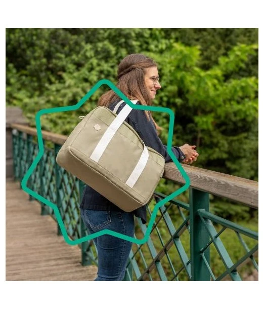 Badabulle Bowling diaper bag — Olive colour 2