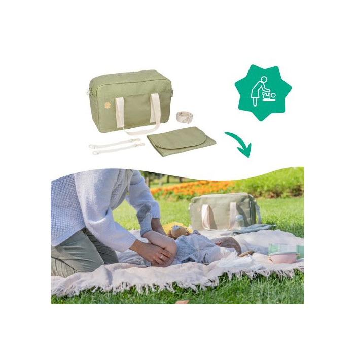 Badabulle Sac à langer Bowling - Olive Sac à dos - Badabulle