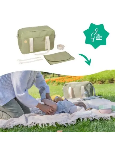 Badabulle Bowling diaper bag — Olive colour — photo 5
