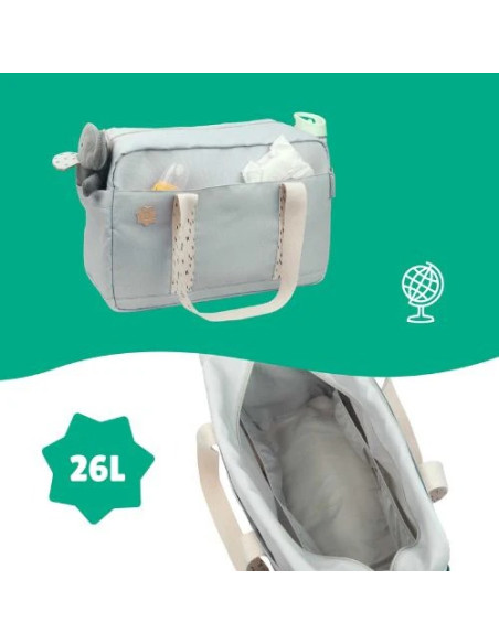 Badabulle Sac à langer Bowling - Gris Sac à dos - Badabulle