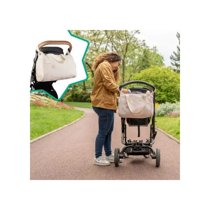 Sac à Langer Pocketstyle - Crème Sac à main - Badabulle Maroc