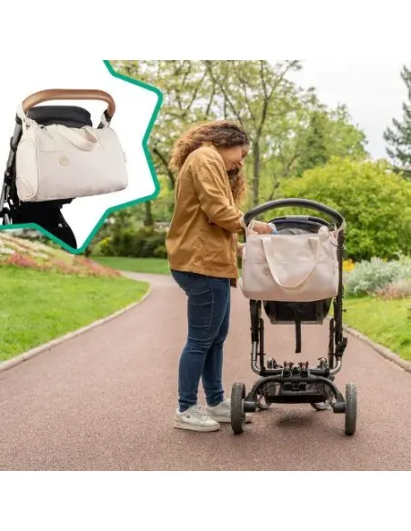 Sac à Langer Pocketstyle - Crème Sac à main - Badabulle Maroc