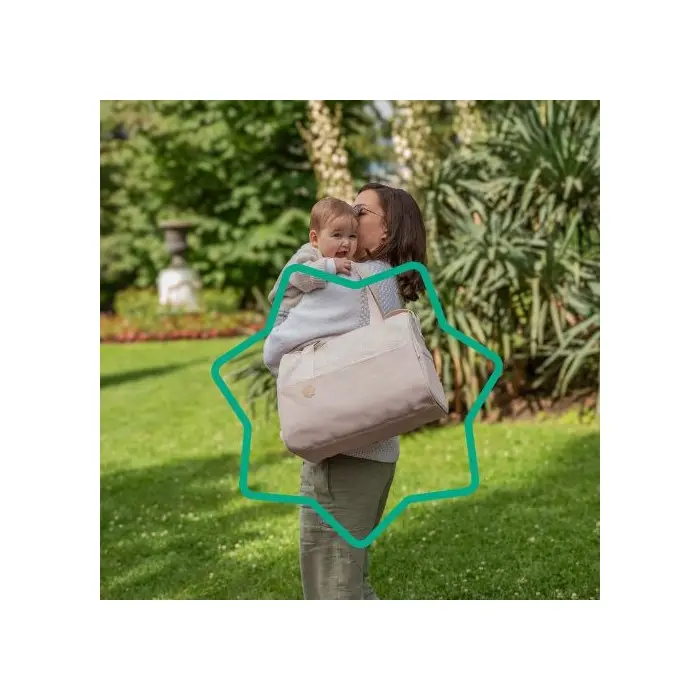 Sac à Langer Pocketstyle - Crème Sac à main - Badabulle Maroc