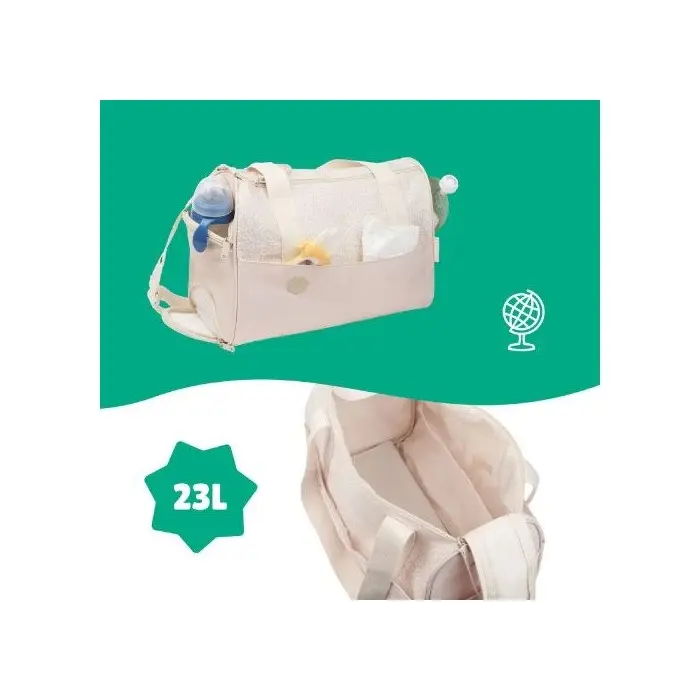 Sac à Langer Pocketstyle - Crème Sac à main - Badabulle Maroc