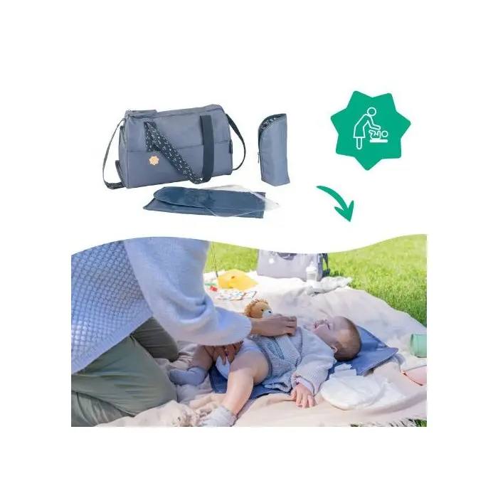 Sac à Langer Pocketstyle - Bleu Sac à main - Badabulle Maroc