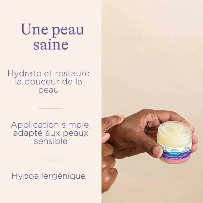 Lansinoh Baume d'allaitement Bio 60ml Soins Mamelons -