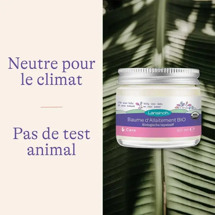 Lansinoh Baume d'allaitement Bio 60ml Soins Mamelons -