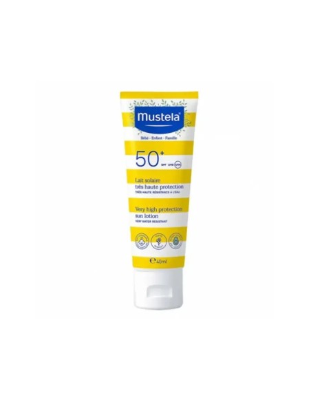 Mustela Lait Solaire pour bébé SPF50+ très haute protection 40ml dans Crème Solaire chez Baby And Mom Maroc