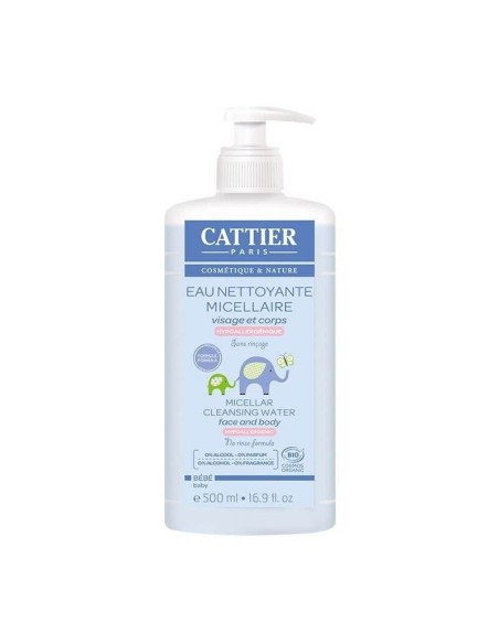 Eau Nettoyante Micellaire Visage et Corps 500ml Cattier